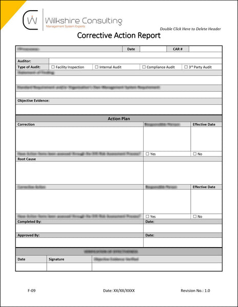 ISO 9001:2015 Quality Management System Documentation Template Package