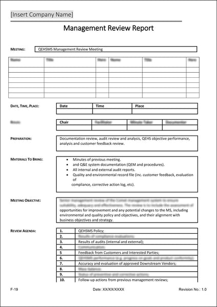 ISO 9001:2015 Quality Management System Documentation Template Package
