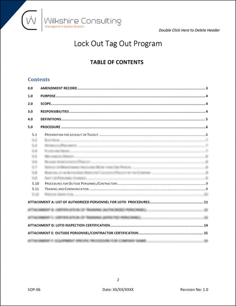 45001:2018 Occupational Health and Safety Documentation Template Package