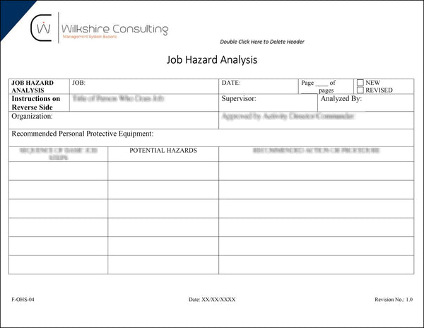 45001:2018 Occupational Health and Safety Documentation Template Package